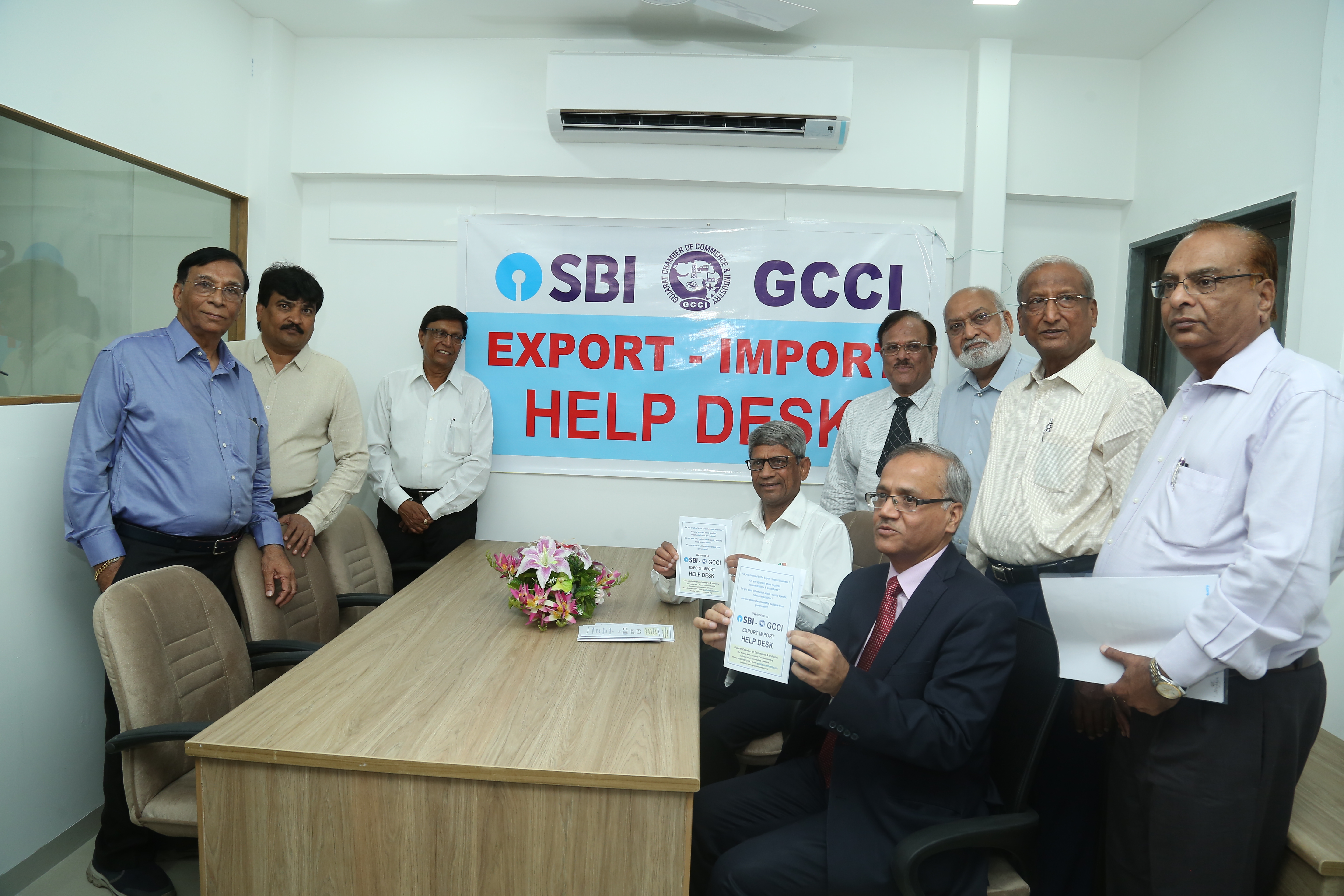 GCCI has set up an SBI- GCCI Export Import Help Desk which be officially launched