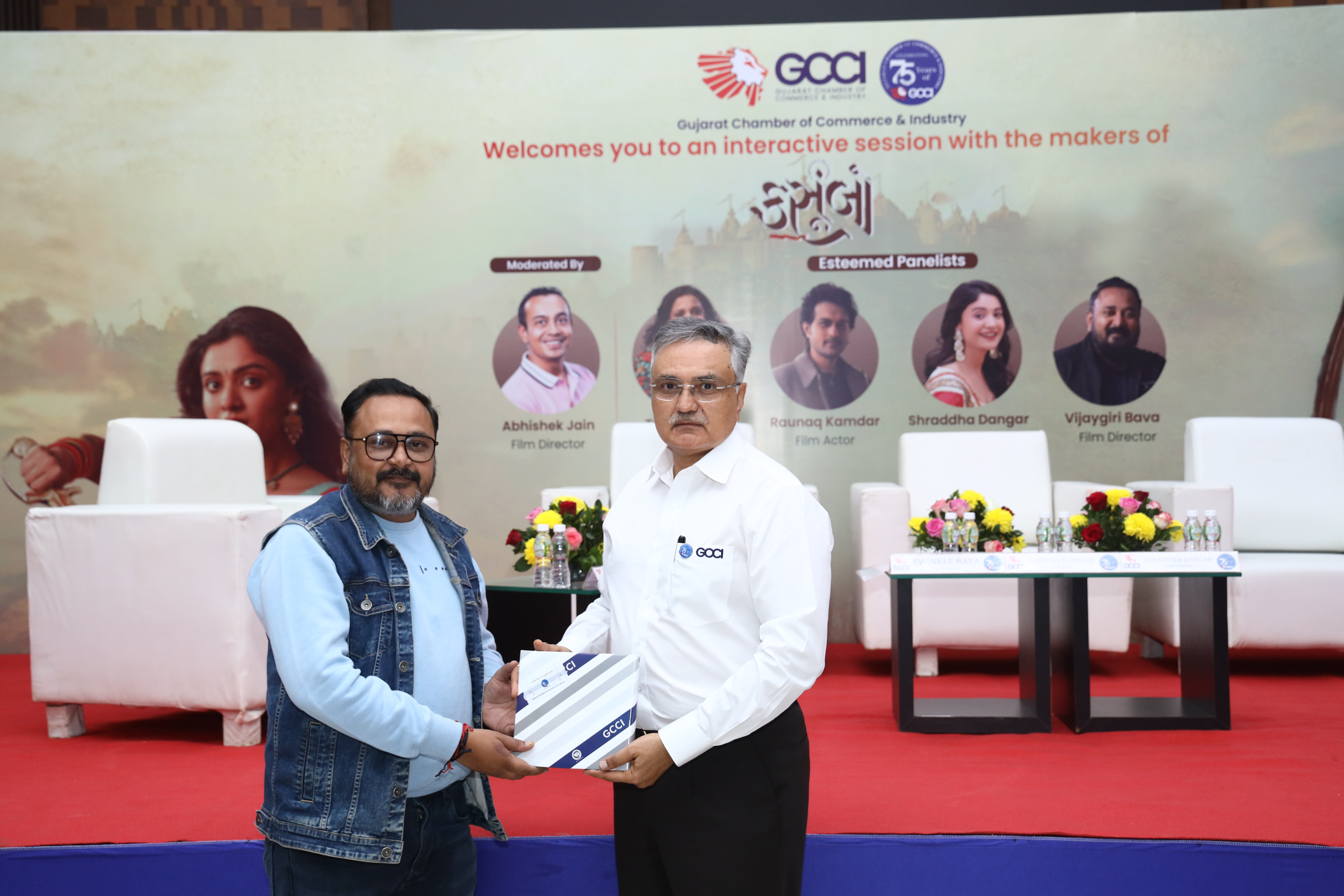 Interactive Session with the makers of one of the biggest film production of Gujarati Cinema “Kasoombo”